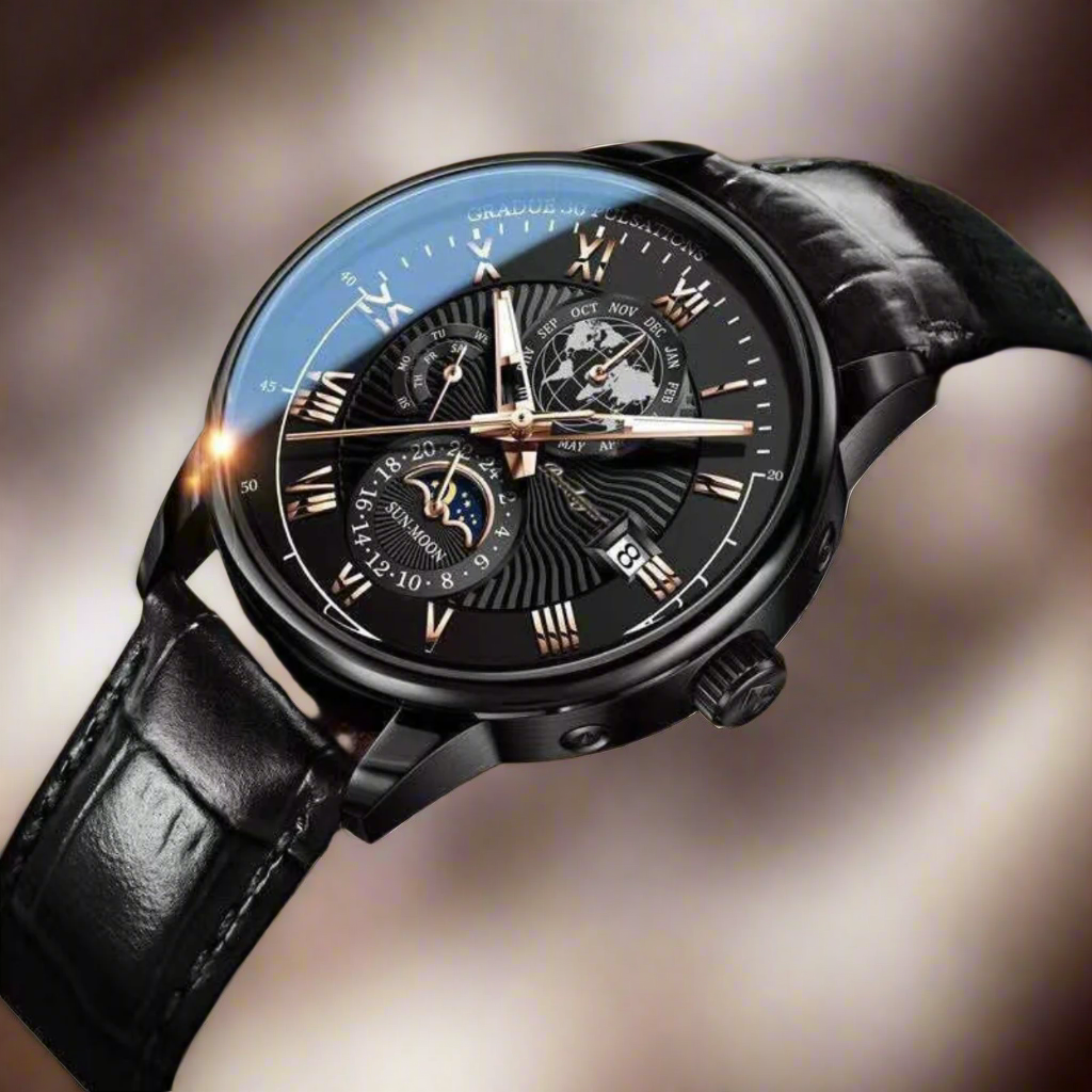 Obscura™ – Montre Classique Homme au Charme Ténébreux