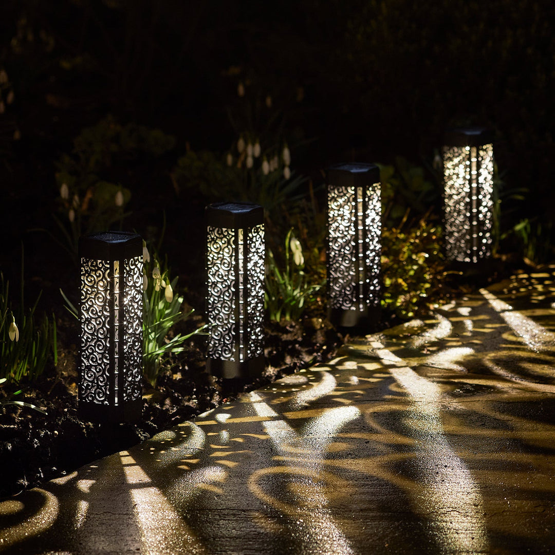 Pack de 4 Balises Solaires à Motifs Orientaux