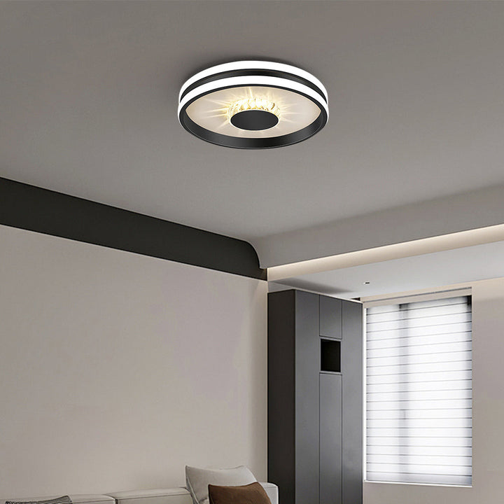 Clartéa™ – Plafonnier Chic et Lumineux en Cristaux Scintillants