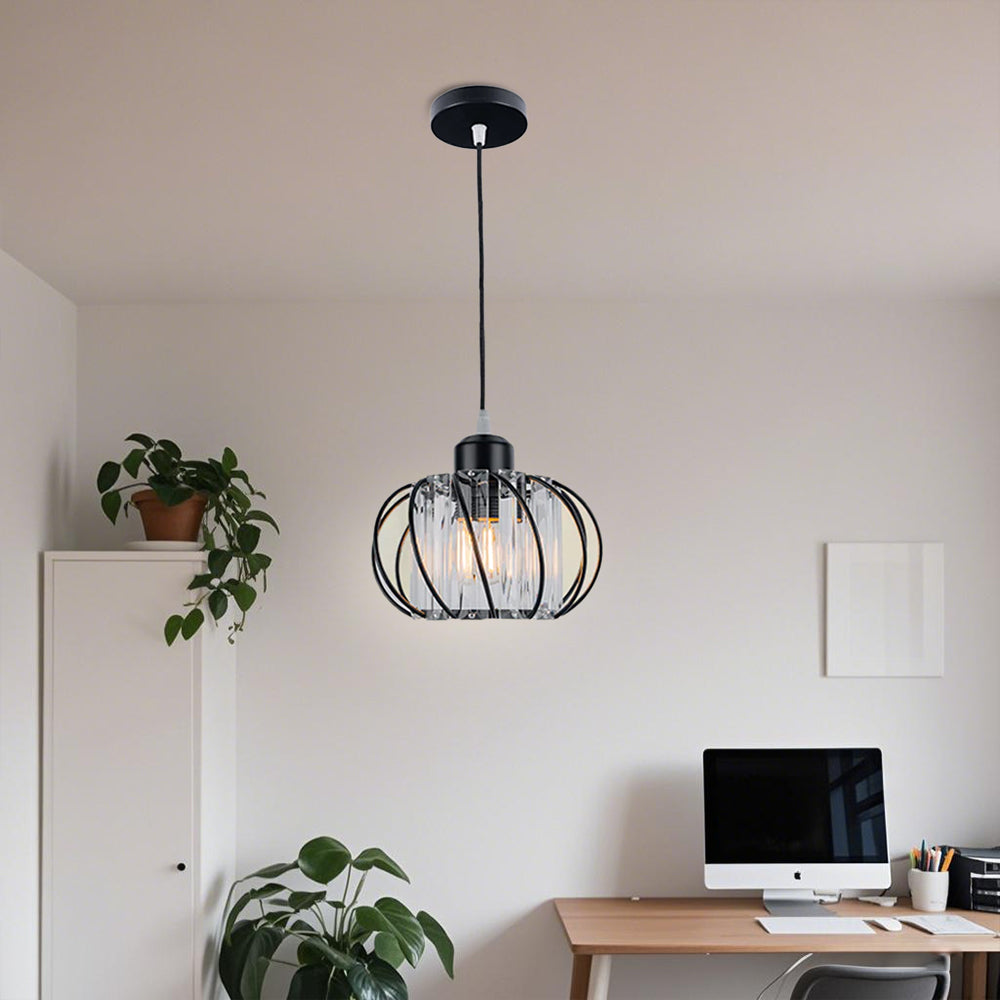 VerraNord™ – Suspension Nordique en Verre Globe Élégant