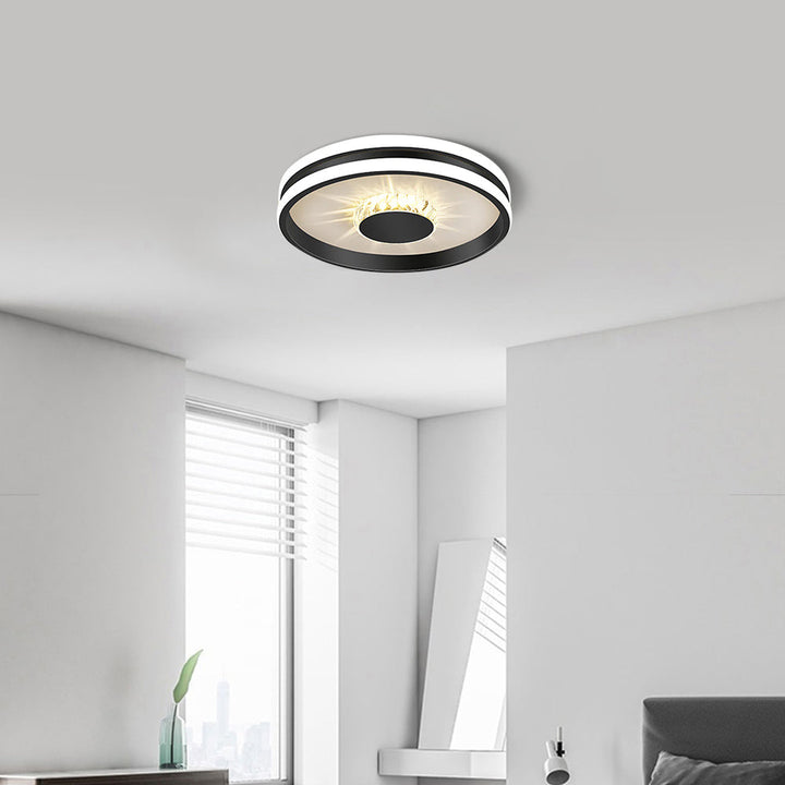 Clartéa™ – Plafonnier Chic et Lumineux en Cristaux Scintillants