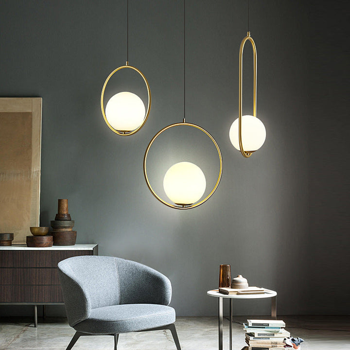 BrumeLumi™ – Lustre Élégant en Verre Satiné