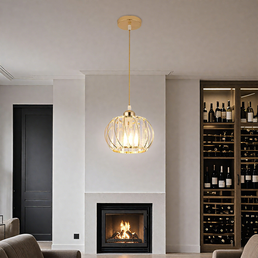 VerraNord™ – Suspension Nordique en Verre Globe Élégant