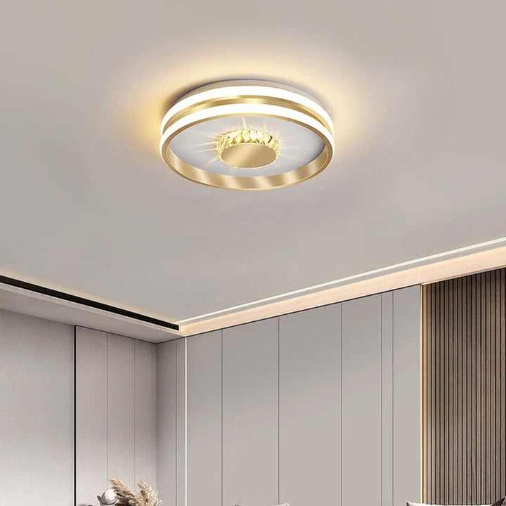 Clartéa™ – Plafonnier Chic et Lumineux en Cristaux Scintillants