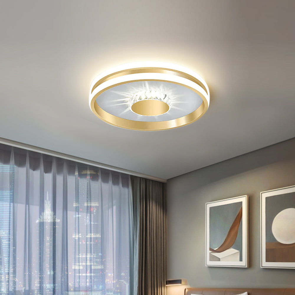 Clartéa™ – Plafonnier Chic et Lumineux en Cristaux Scintillants