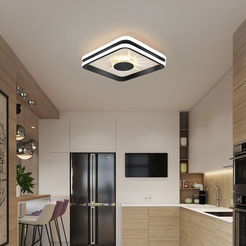 Clartéa™ – Plafonnier Chic et Lumineux en Cristaux Scintillants