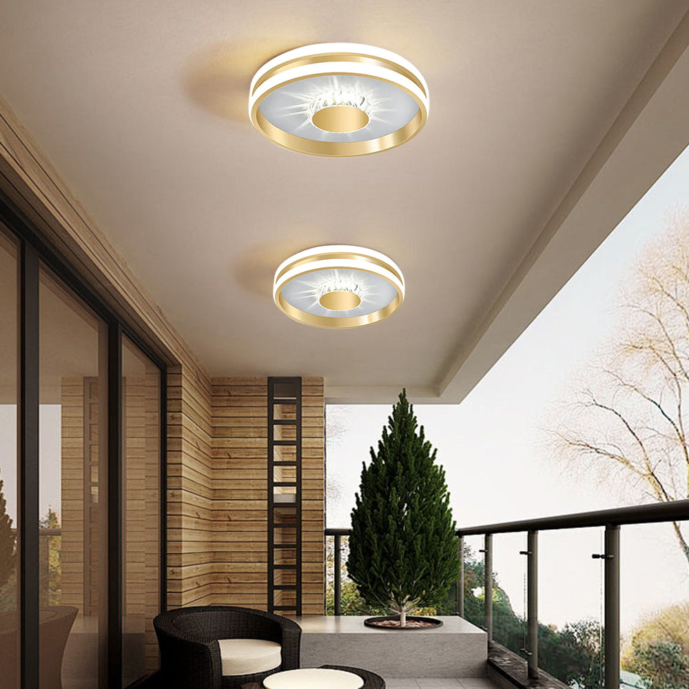 Clartéa™ – Plafonnier Chic et Lumineux en Cristaux Scintillants