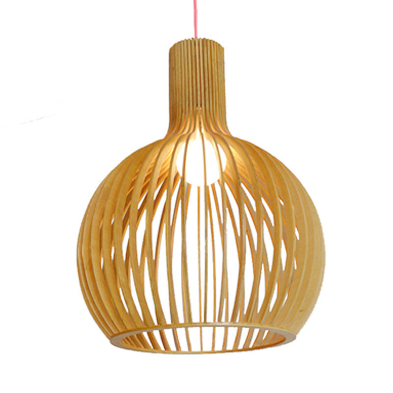 ÉcorceLumi™ – Éclairage Suspendu en Bois Sculpté