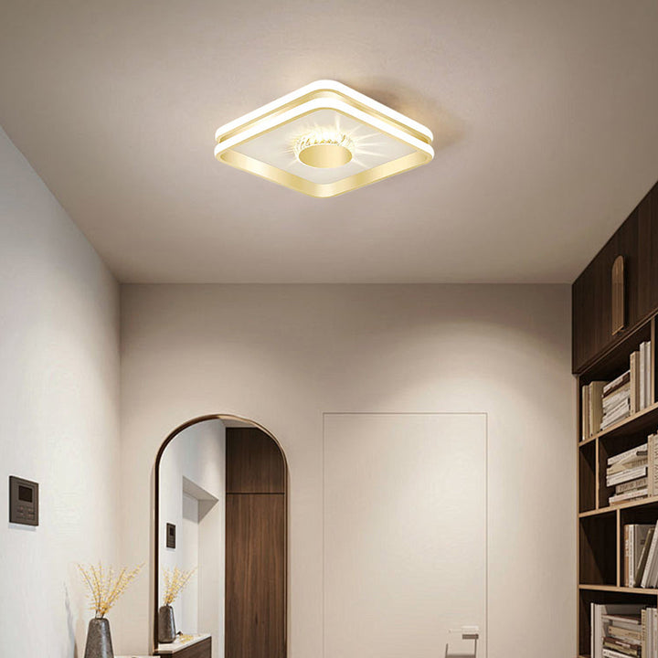 Clartéa™ – Plafonnier Chic et Lumineux en Cristaux Scintillants