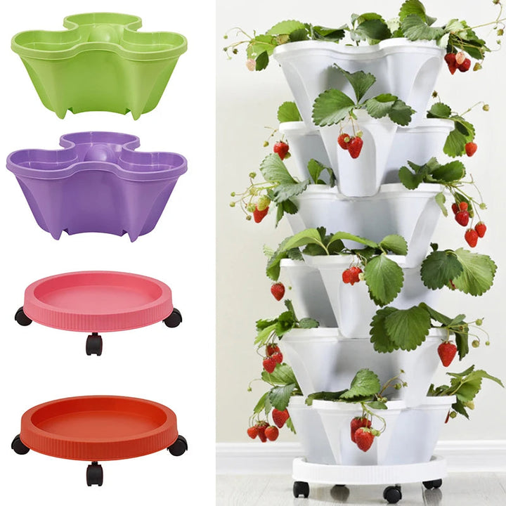 VertiPlante™ – Serre de Culture Compacte avec Roues et Plateaux