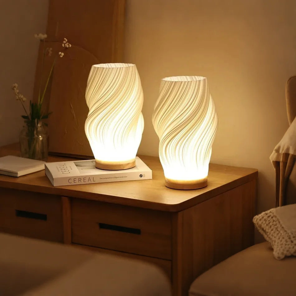 RayonNuit™ – Lampe de Nuit Élégante à Motif Spirale