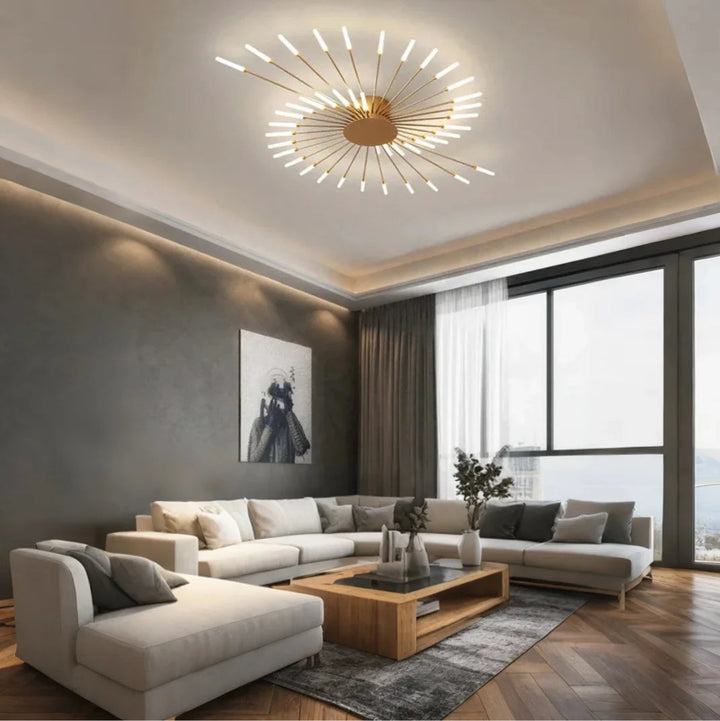 LumiFête™ – Éclairage Plafond Inspiré des Feux d’Artifice