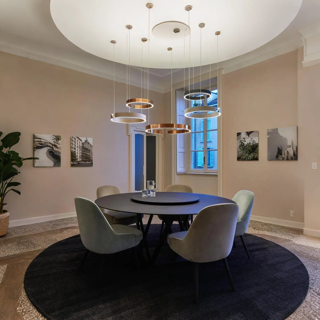 ClairAnneau™ – Suspension LED Circulaire Épurée