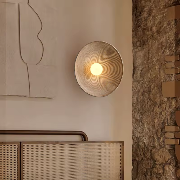 LumiRétro™ – Applique Murale Ronde au Charme Nordique