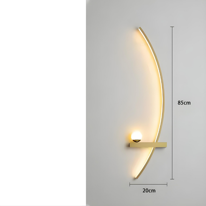 CercleLumi™ – Applique Contemporaine en Arc Lumineux