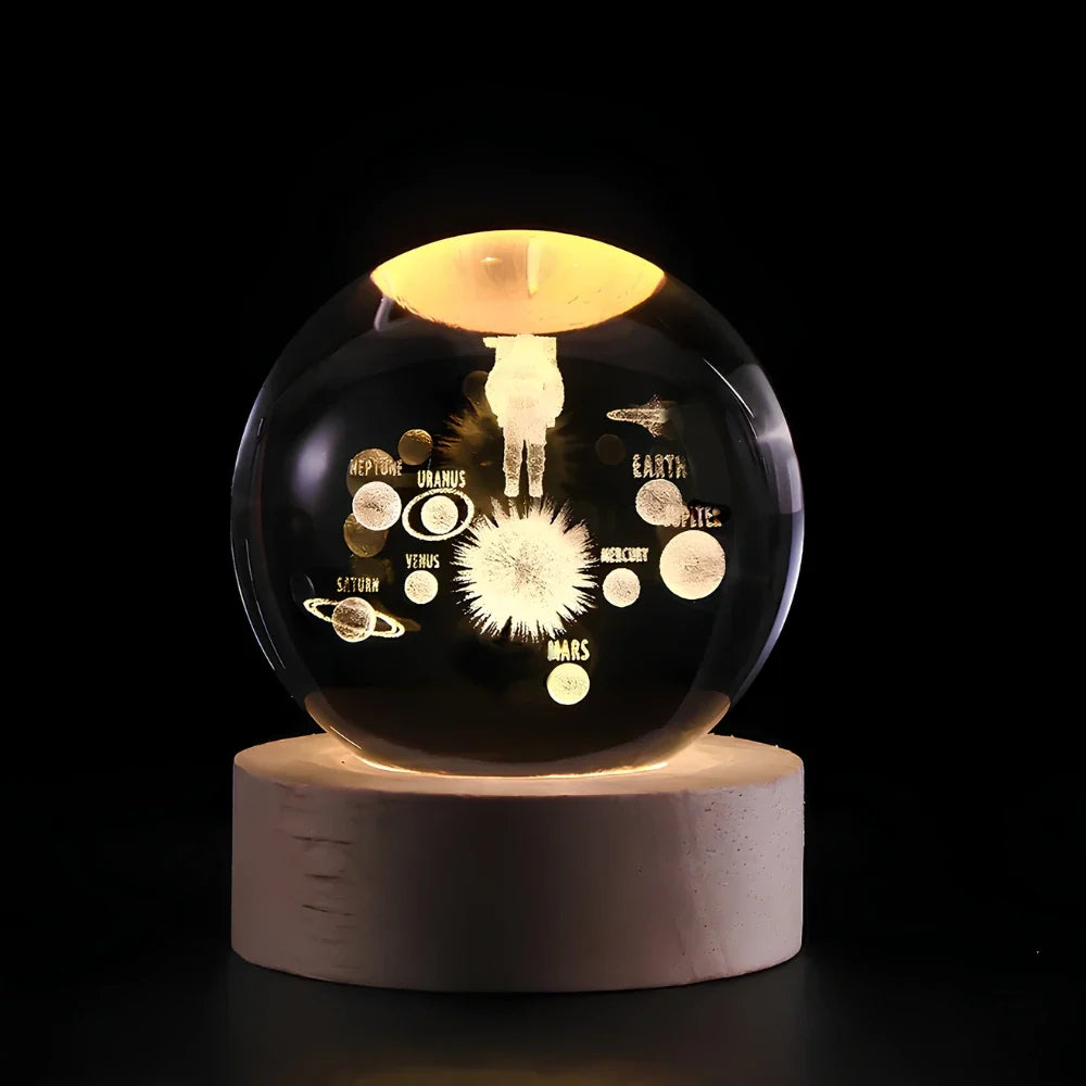 CristalAura™ – Boule de cristal lumineuse