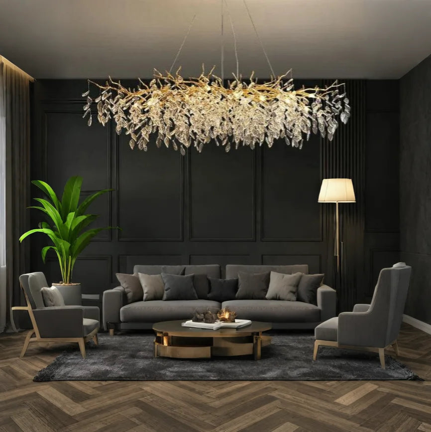 PrestigeCiel™ – Chandelier de Plafond Élégant et Étincelant