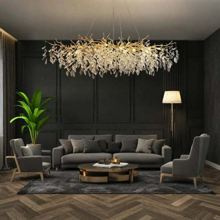 PrestigeCiel™ – Chandelier de Plafond Élégant et Étincelant