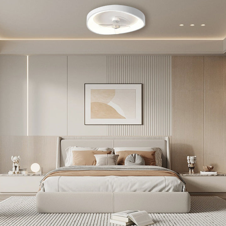 NeutraFan™ – Plafonnier Ventilateur Blanc au Style Épuré