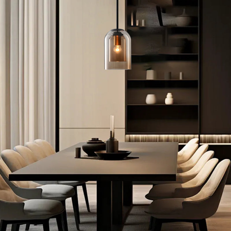 LumiStrate™ – Suspension Moderne à Deux Niveaux de Verre