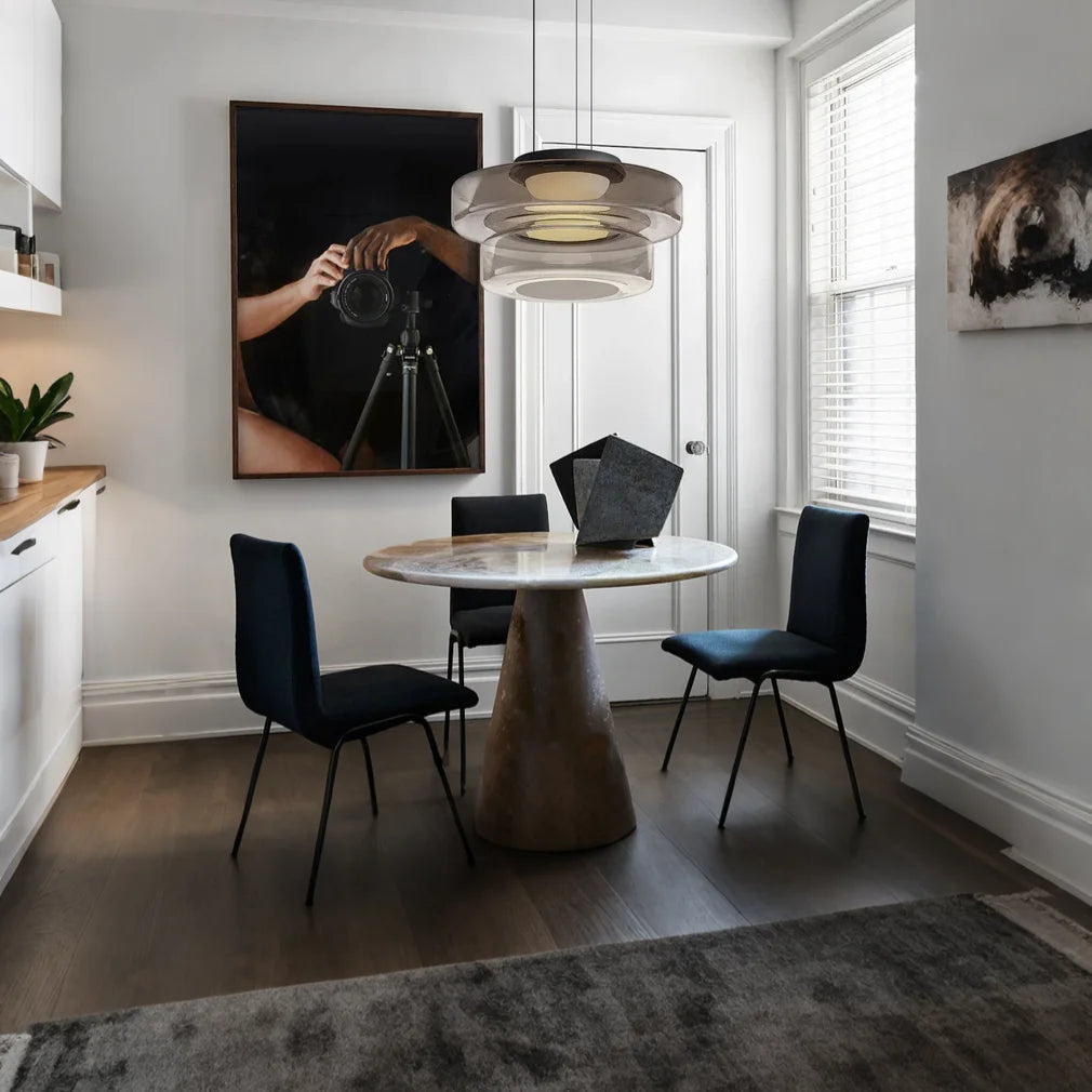 VerreLinéa™ – Suspension Élégante aux Lignes Modernistes