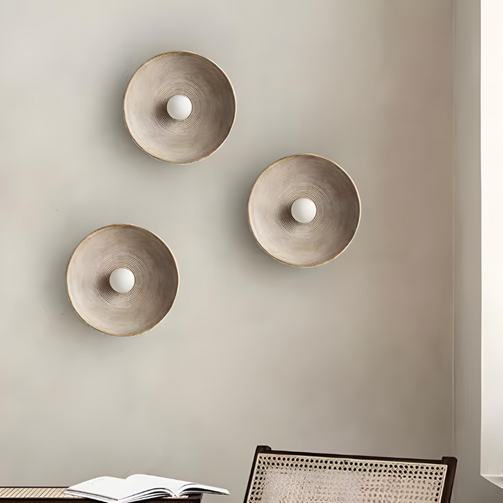 LumiRétro™ – Applique Murale Ronde au Charme Nordique