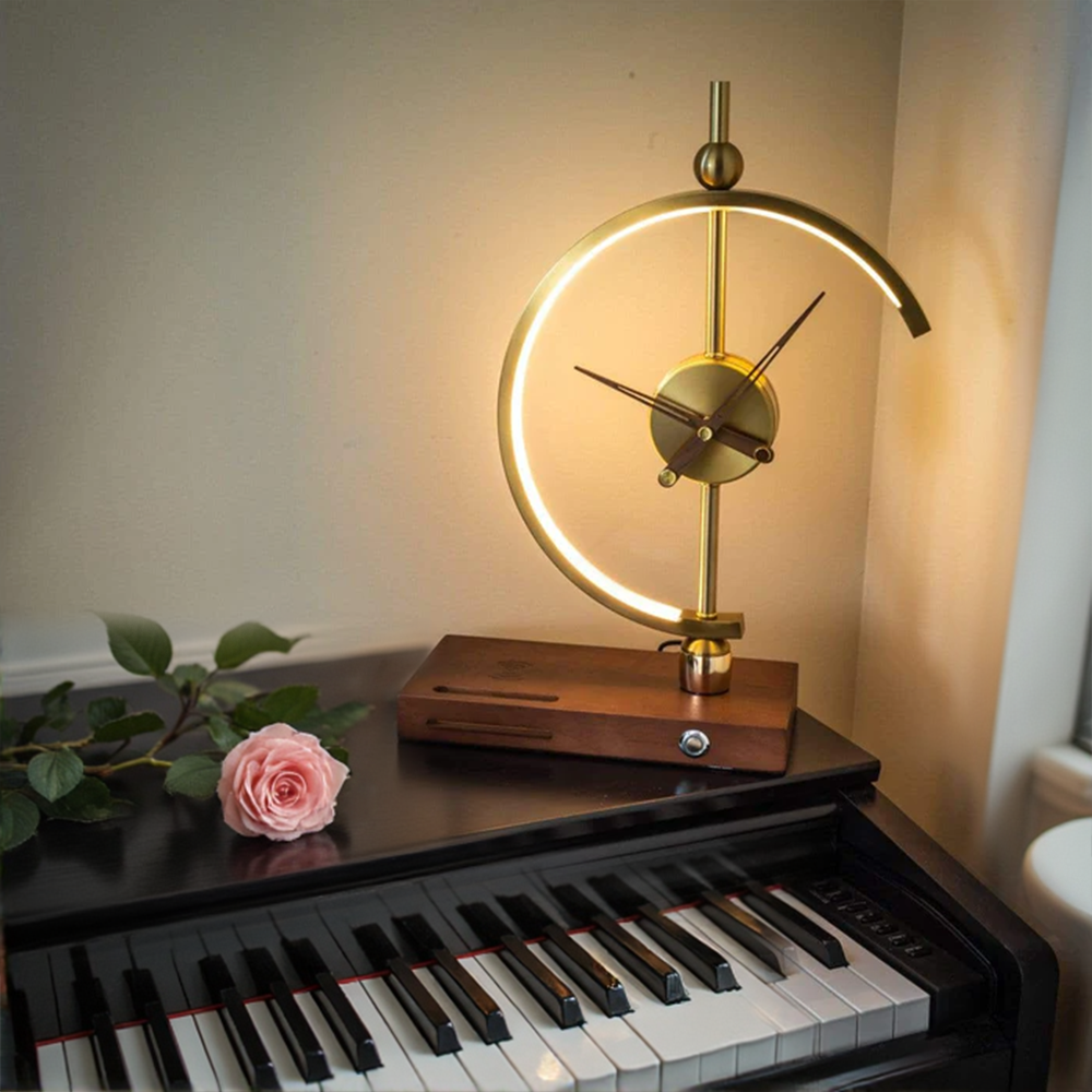ChronoLuxe™ – Lampe Horloge Élégante et Moderne
