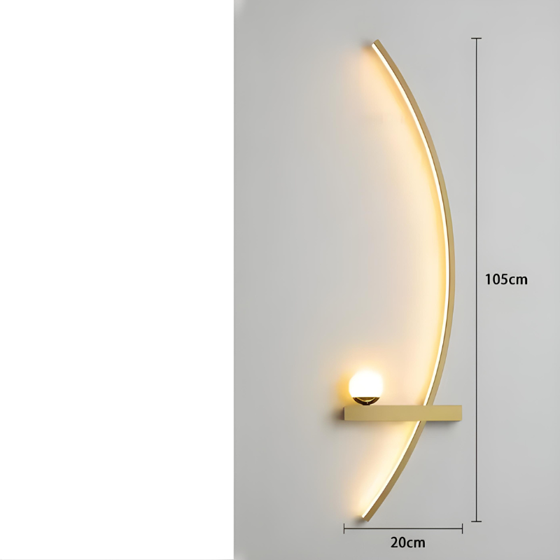 CercleLumi™ – Applique Contemporaine en Arc Lumineux