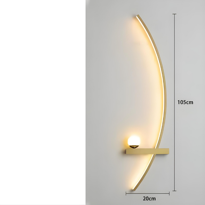 CercleLumi™ – Applique Contemporaine en Arc Lumineux
