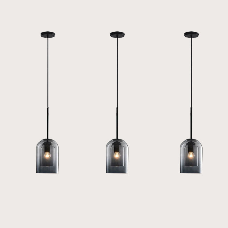 LumiStrate™ – Suspension Moderne à Deux Niveaux de Verre