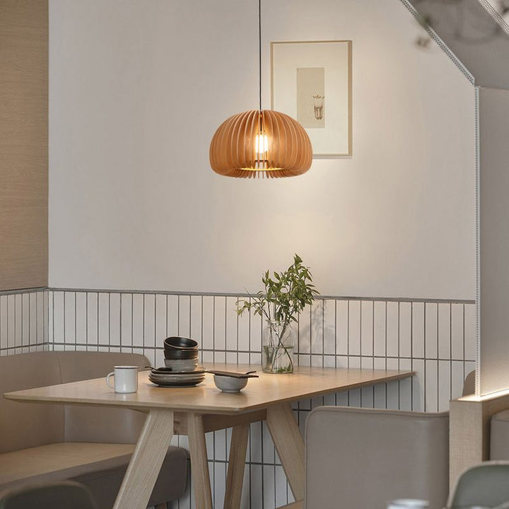 CitroLume™ – Chandelier Naturel au Design Citrouille