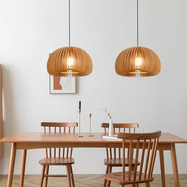 CitroLume™ – Chandelier Naturel au Design Citrouille