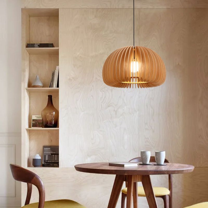 CitroLume™ – Chandelier Naturel au Design Citrouille