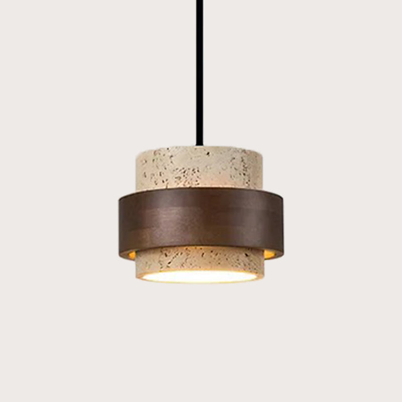 TerraWabi™ – Suspension Vintage en Pierre au Style Épuré