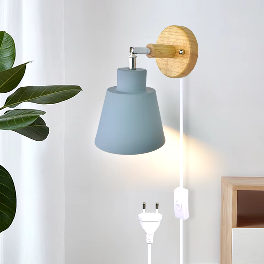 Luminordik™ – Éclairage Mural Bois Naturel & Pratique