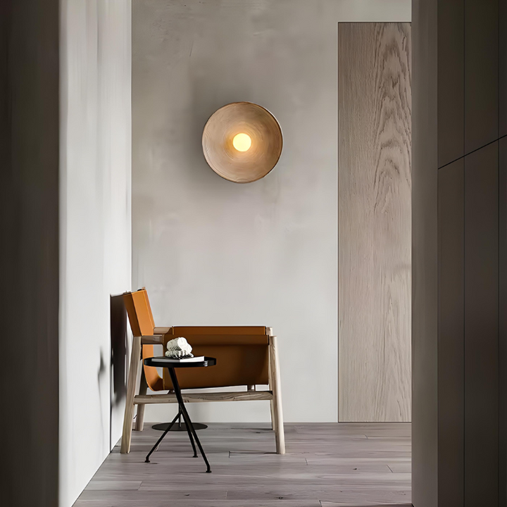 LumiRétro™ – Applique Murale Ronde au Charme Nordique
