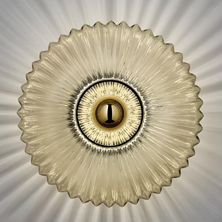 OrbeLumière™ – Applique Murale en Verre Circulaire