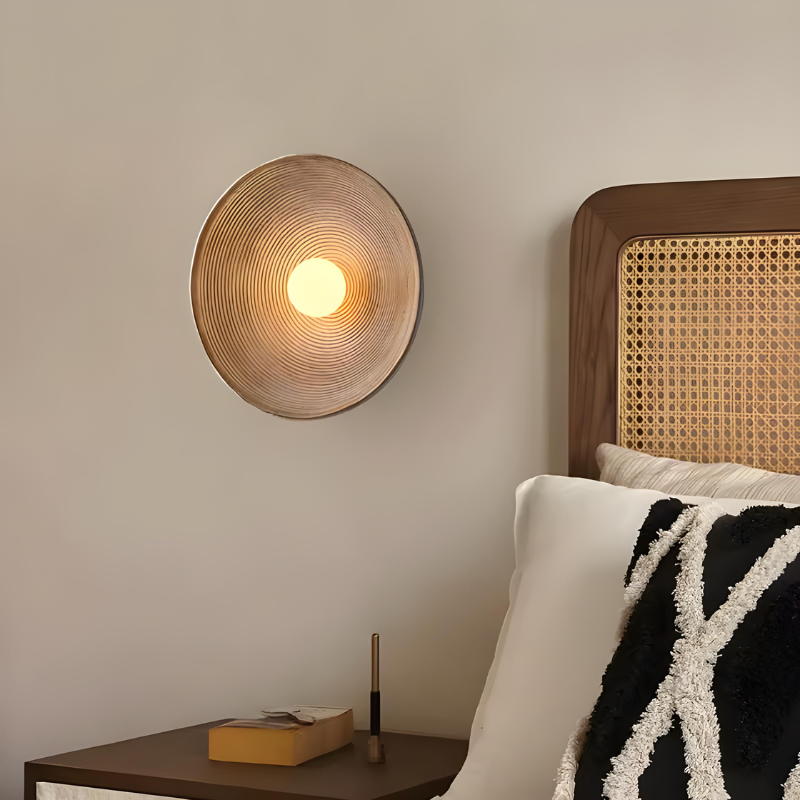 LumiRétro™ – Applique Murale Ronde au Charme Nordique
