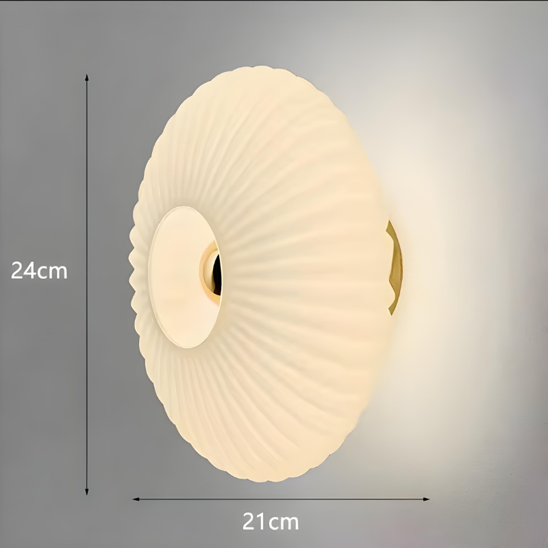 OrbeLumière™ – Applique Murale en Verre Circulaire
