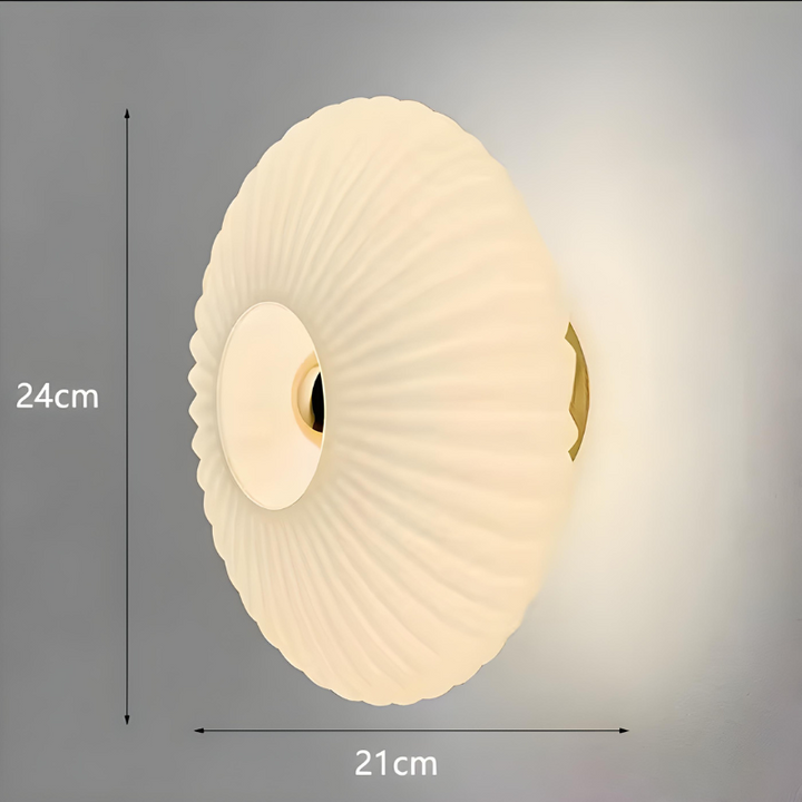 OrbeLumière™ – Applique Murale en Verre Circulaire
