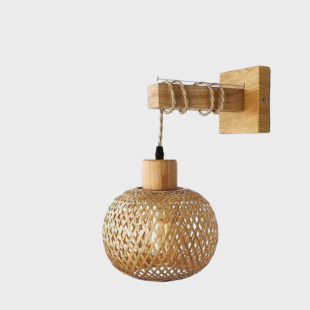LumiBambou™ – Applique Murale Artisanale Nature & Design