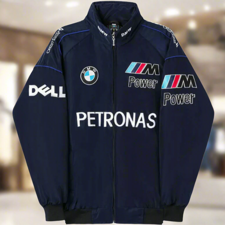TrackLine™ – Veste Vintage Course Unisexe Édition BMW