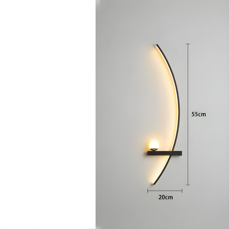 CercleLumi™ – Applique Contemporaine en Arc Lumineux
