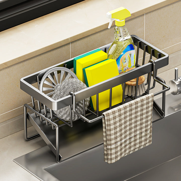 DripClean™ – Support Suspendu pour Chiffons, Épices et Ustensiles
