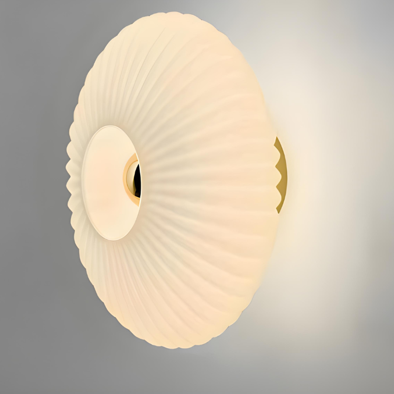 OrbeLumière™ – Applique Murale en Verre Circulaire