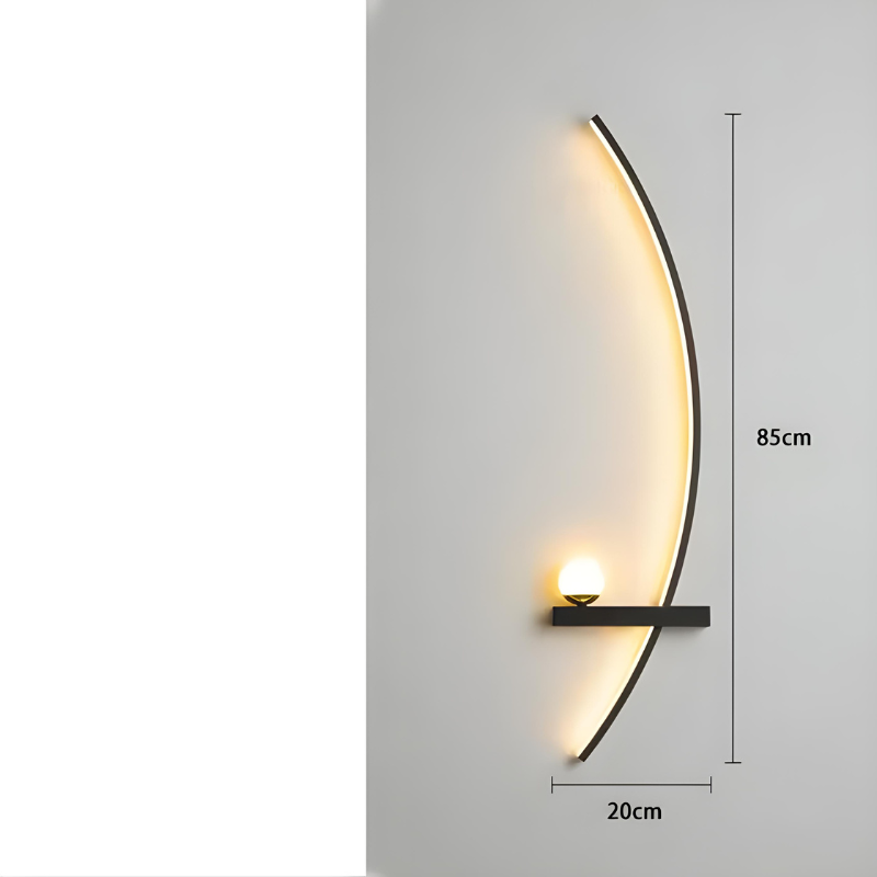 CercleLumi™ – Applique Contemporaine en Arc Lumineux