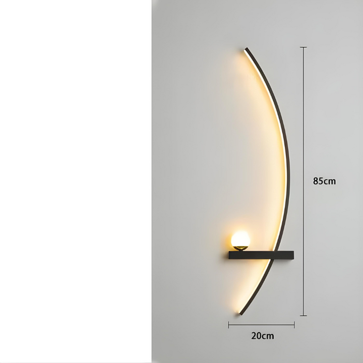 CercleLumi™ – Applique Contemporaine en Arc Lumineux