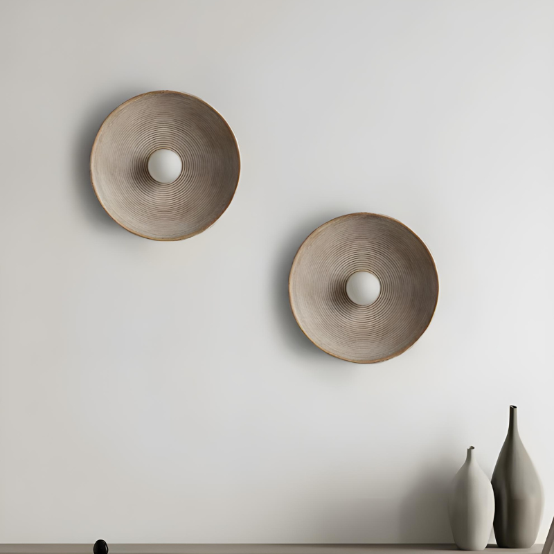 LumiRétro™ – Applique Murale Ronde au Charme Nordique