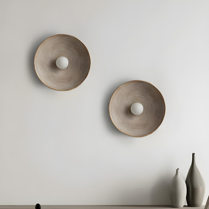 LumiRétro™ – Applique Murale Ronde au Charme Nordique
