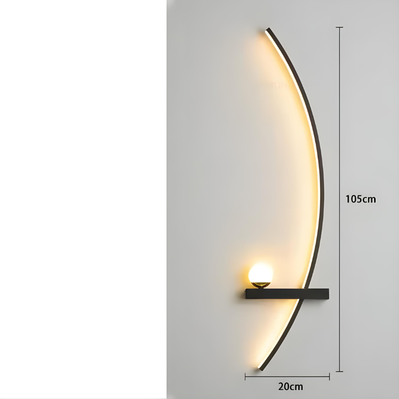 CercleLumi™ – Applique Contemporaine en Arc Lumineux